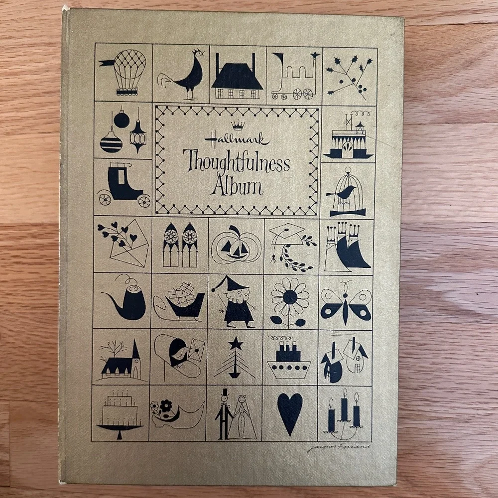 Vintage Hallmark Thoughtfulness Album Gold